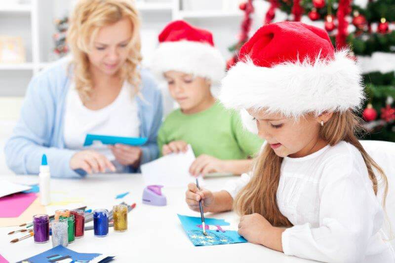 manualidades navideñas taller para niños